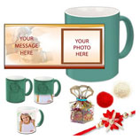 Green Magic Mug with Rakhi Tika